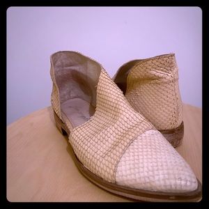 White Free People Royale Flat